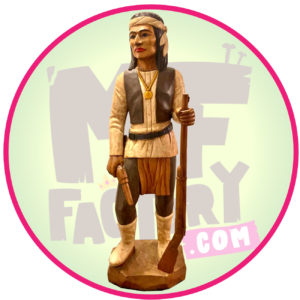 statue en bois indien 180cm
